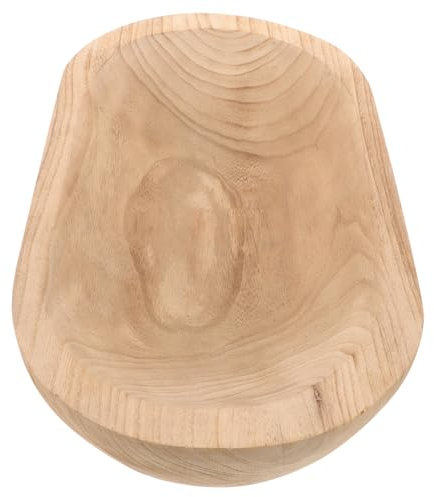 CRAFTHROU Cuenco Decorativo De Madera Cuenco De Madera Grande Pequeños Cuencos De Madera Cuenco De Madera Grande Cuencos De Madera Para Hacer Velas Cuencos De Madera Para Servir Cuenco De