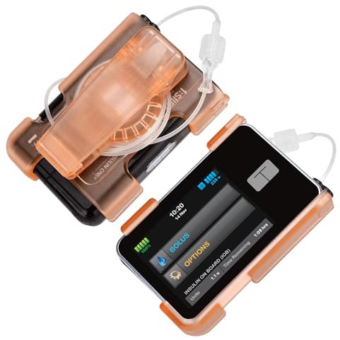 tSlim x2 Pump Cases with Clip, Tandem Tslim x 2 Pump Case with 360° Rotating Clip, Sturdy Tandem Pump Case, t:Slim Pump Accessory, Perfectly Compatible with t-Slim Pump X2 & G4 -Orange