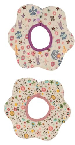 RORPOIR 2stücke Baumwolle Sabberlätzchen Multifunktionslätzchen Spucktuch Speichel Handtuch Für Junge Mädchen Mit Muster Leicht Zu Tragen Und Abwaschen