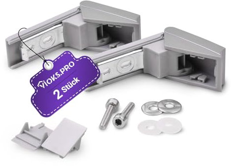 Viоks.pro 2x Kühlschrank Scharniere Ersatz für Liеbherr Kühlschrank Zubehör 9590178 - Liеbherr Kühlschrank Ersatzteile Türgriff - Scharnier Reparaturset für Liеbherr Kühlschrank Griff
