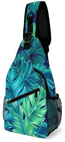 JUZGTSIT Kleiner Sling-Rucksack für Herren und Damen, bunte Neon-Pilze, Brusttasche, Sport, Fitnessstudio, Tagesrucksack, Crossbody-Tasche für Wandern, Reisen, Outdoor, Stil (280), One size