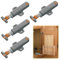 Push to Open Door Catches, 4 Pcs Latch Push to Open Latch, Grey Push Door Catches, Push Openers for Cupboards Wardrobe Closet Closing, Heavy Duty Touch Open Push Latch for Kitchen