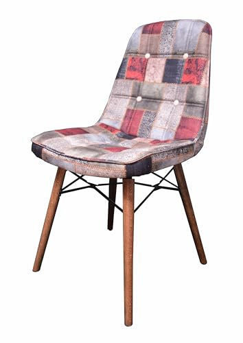 Stuhlmann Stühle - Stuhl Denver 632E - Esszimmerstuhl, Küchenstuhl, Polsterstuhl, Wohnzimmerstuhl mit Holzbeinen (Schwarz)