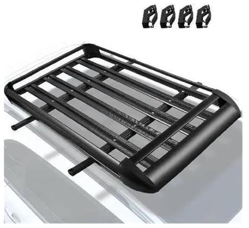 dzstnbhd Dachboxen Gepäck Fracht Zelt Querstangen Skihalter Fahrradträger Ball Anhänger Camper Van Auto Dachträger Last 100KG Universal Dachgepäckträger &-Boxen