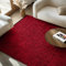 SIMPEX Chenille Teppich Baumwolle Rot 200x290 cm Boho-Stil, Vintage Kelim, Waschbar, Kurzflor, rutschfest & Weich, Einfarbig Meliert, Für Wohnzimmer, Schlafzimmer, Büro & Küche