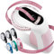 Agwuoetr Embossing Label Maker E975 3D Embossing Label Printer Machine with 6 Rolls Emboss Tapes, Handheld Embosser Easy to Use Reusable Pink