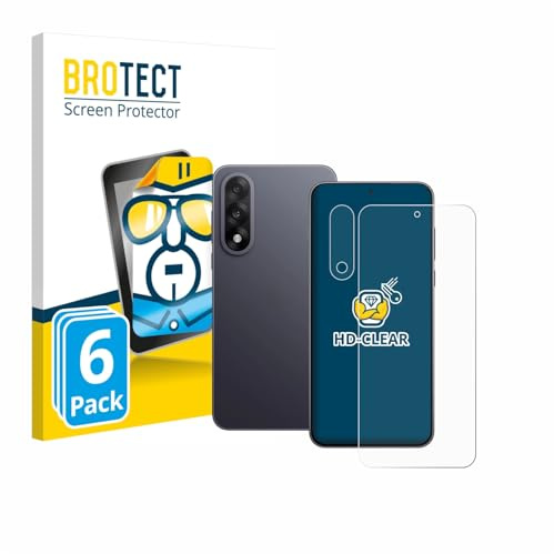 BROTECT Protector Pantalla para OnePlus Nord 5 (Frontal+Cámara) Protector Transparente (6 Unidades) Anti-Huellas