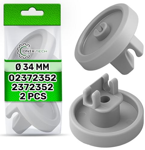 Roulettes pour lave-vaisselle inférieur Ø 34 mm 23 x 4 mm avec code original 02318160 pour Miele 2372351 pour Imperial. ONIX TECH