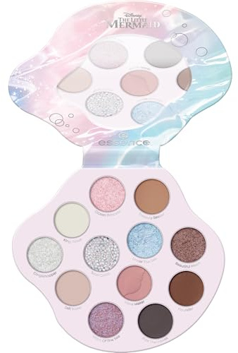 essence Make-up Disney THE LITTLE MERMAID palette ombretti (8.8g) | Tenuta a lunga durata, Ultra pigmentato, Risultati immediati, Palette di ombretti