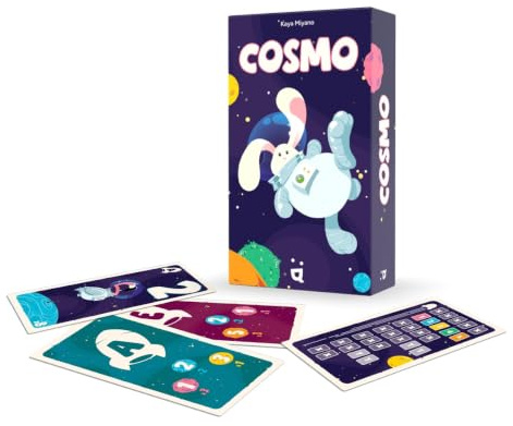 Helvetiq - Cosmo – Familien- und strategisches Kartenspiel, inspiriert vom Poker – 2 bis 5 Spieler – ab 8 Jahren – schnelle Spiele von 15 Minuten – Taschenformat zum Mitnehmen