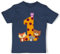 Baby T-Shirt Mädchen Jungen - 1. Geburtstag - Eins Waldtiere - 12/18 Monate - Navy Blau - geburtstagsoutfit Junge 1 Jahr geburtstagsshirt one einjährige 1st Tshirt Clothes for Boy Year