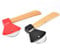 Axe Pizza Cutter with Bamboo Handle and Sharp Rotating Blade for Pizza, Bread, Cakes, Etc