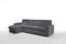 Robin Bristol Ecksofa mit Schlaffunktion Bettkasten Verstellbare Kopfstützen Sofa L-Form Schlafsofa Freistehende Eckcouch Schlafcouch Wohnzimmermöbel Wohnlandschaft (Anthracite)