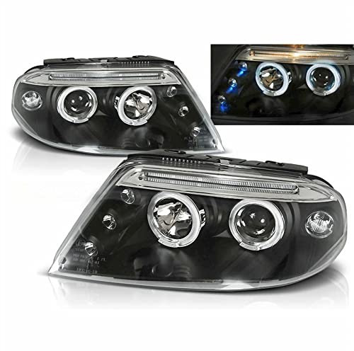 CR-Lights Angel Eyes Scheinwerfer Set in schwarz für VW Passat 3BG 09.2000-03.2005