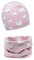Baby Mädchen Beanie Mütze + Schlauchschal 2er Set, Wintermütze für Jungen Mädchen Baumwolle(43 und 43S,Tier Katze)