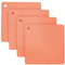 Smithcraft Silikon-Untersetzer für heiße Gerichte, Töpfe und Pfannen, heiße Pads für Küche, orange Silikon-Topflappen, hitzebeständige Matte, flexible Tischplatte Untersetzer-Matte Set 4