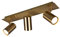 meineWunschleuchte 3-flammiger Deckenstrahler aus Metall Altmessing matt, Breite 48cm