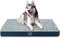 VANKEAN Hundebett wasserdichte Reversible (Kühl und Warm), Abnehmbarer Innenfutter, Flauschig Hundematte für Kleine bis Große Hunde, Hundekissen mit Ergonomisch Design, Marineblau/Grau