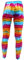 PANASIAM Leggings batik2, Multicoloured Level 02, M