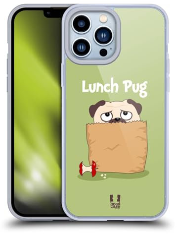 Head Case Designs Mittagessen Piper Der Mops Soft Gel Handyhülle Hülle kompatibel mit Apple iPhone 13 Pro Max
