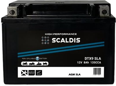 Batterie moto SCALDIS HP DTX9-BS SLA 12 V 8 AH 135 AMPS