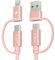 BASESAILOR MacBook Pro Câble Chargeur Multi USB C 1M,4-en-1 Universel Type C Charge Rapide Cordon avec USB-A/Lightning Ports pour MacBook 2024 2023 2022 Air M3 M2 M1,A15 A14 A12 A55,Z Flip Fold 4 5