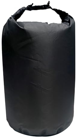 wasserdichte Tasche,10L/20L/40L/70L/90L Wasserdichter Sack, Ultraleichter Trockensack, wasserdichte Wassersporttaschen für, Kajakfahren, Strand, Schwimmen, Camping, Wandern (Schwarz, 20L)