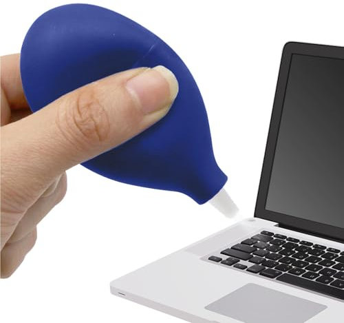 Generisch Keyboard Cleaner Air Blower, Computer Cleaner, PVC Softball Body, ABS Outlet Oval Hand Held Air Duster for Pc Detailing, Strong Wind, Dirty Resistant, Accurate Decontamination, 4x8cm