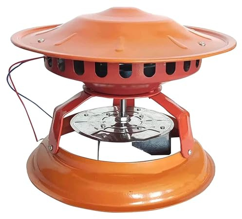 120W Chimney Exhaust Fan for Fireplace, Wood Stove & Pizza Oven, 19-25.5cm Pipe Diameter, Smoke Ventilation Blower with Quiet Operation