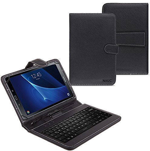 NAUC Samsung Galaxy Tab A6 10.1 Schutzhülle für Tablet, USB-Anschluss, Tastaturabdeckung