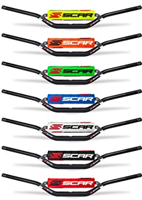 SCAR Manubrio Motocross 22mm - Basso - Alu Street Roadster Hornet CB Bandit GSR Z750 - Paracolpo Blue