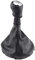 Keenso Manuelle 6 Gang Geschwigkeit Schaltknauf Staubschutzhaube Kit Schwarz Leder Auto Schaltknauf Abdeckung für T5 / T6 2003-2011