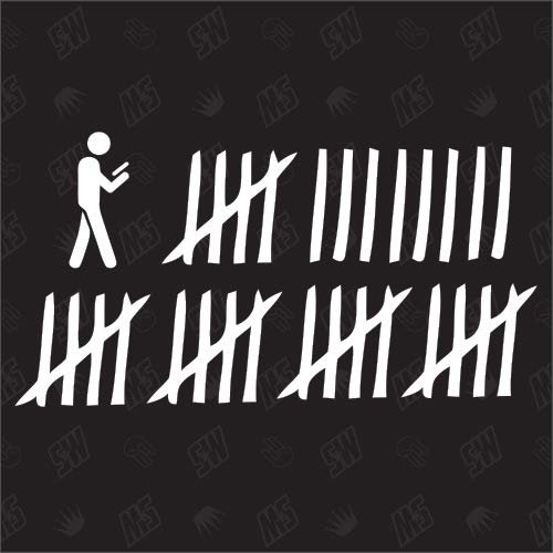 speedwerk-motorwear Smombi Strichliste - Sticker Smartfon Zombi