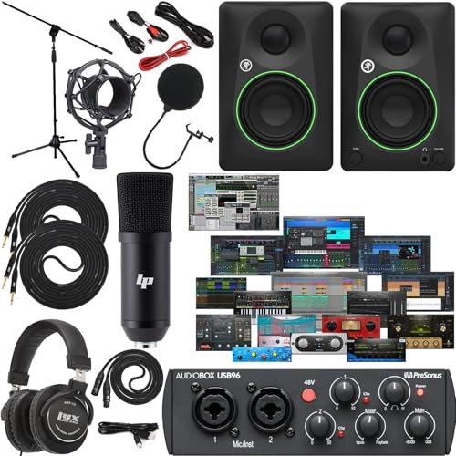 PreSonus AudioBox 96 Audio Interface - Modern/Contemporary, 2 Channels, 96 KHz, USB, XLR, RCA, AUX, Windows, macOS, XLR, RCA, Auxiliary, Studio One Artist, Computer-Audio-Interfaces, Audio Interface