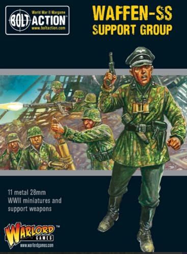 Warlord Games Waffen-SS Support Group - 28mm Scale Miniatures for Bolt Action Highly Detailed World War 2 Miniatures for Table-top Wargaming