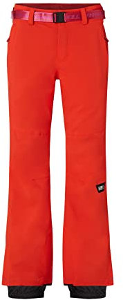 O'Neill Damen Star Slim Pants Snow, Fiery Red, XS