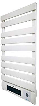 PUR LINE | Radiador Toallero Eléctrico 2000W con Calefactor de Cerámica y Aluminio – Toallero eléctrico con control WiFi, pantalla LED táctil, termostato programable y compatible con App TuyaSmart