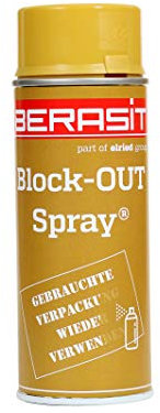 Block-Out Spray, Abdeckspray BERASIT, Karton Sprühfarbe, 400 ml, braun, Versandeinheit=1 Dose
