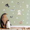 Klebekerlchen® | Wandtattoo Kinderzimmer Mädchen & Junge, Wandsticker selbstklebend, wiederverwendbare & rückstandsfreie Kinderzimmer Deko – Wandtattoo Arktische Tiere Sticker (Set mit 23 Motiven)