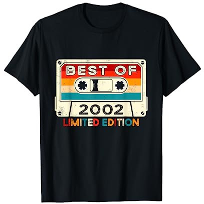 Millésime 2002 Cadeau 19 Ans Homme Anniversaire Humour T-Shirt