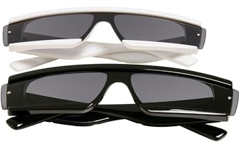 Urban Classics Unisex Sunglasses Alabama 2-Pack black/white, one size