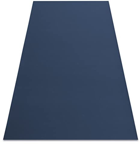 Teppich Antirutsch Rumba einfarbig dunkelblau 200x400 cm