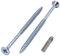 SKIR'CO (20 pièces) Vis à bois en acier zingué 5,0 x 90 mm Argent Vis à bois aggloméré Vis partiellement filetées, Tête fraisée Pozidriv