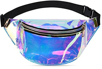 Flintronic Gürteltasche Damen, Bauchtasche Mode Wasserdicht, Bauchtasche Damen, Gürteltasche Fächer mit 3 Fächer, Verstellbarer Gurt Hüfttasche für Reise Wandern Outdoor Travel Sport