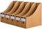 Xzeemo 5 Stück Stehsammler Pappe, Zeitschriftensammler, Pappe Stehordner, Zeitschriftenständer Aktenhalter, Ordner Aufbewahrungsbox, Schlitzordner für Büchern Dokumenten Briefen Archiven Zeitungen