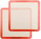Square Silicone Baking Mats for 12 Inch Cake Pan/12x12 Cheesecake Pan/Toaster Oven/XL Air Fryer, 11.75Square Food Grade Silicone Mat for Baking Sheet for Cake/Pastry/Torte/Pie, Non-Stick&Reusable2PCS