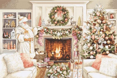 Luca-S Cross Stitch Kit New Year, Gold Collection, Counted Cross Stitch Kit for Adults, B2416