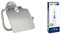 Lot de GROHE Start Cube Dérouleur de Papier Toilette Mural avec Couvercle, Métal, Supersteel, 41179DC0 + GROHE QUICKFIX, Kit 1 seringue colle pour accessoires de salle de bains, 41127000