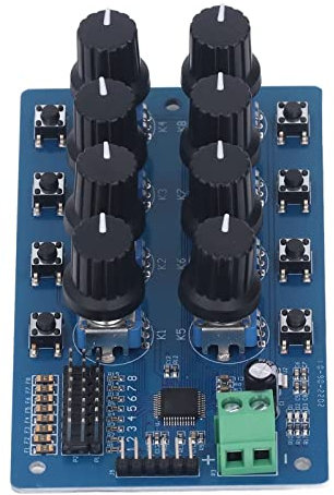Servo-Controller, Servo-Tester, 8-Wege-genaue Knopfsteuerung, Onboard-Servomotoren, Controller-Zentrierwerkzeug, STM32-Lenkgetriebe-Controller mit LED-Anzeige für FUTABA