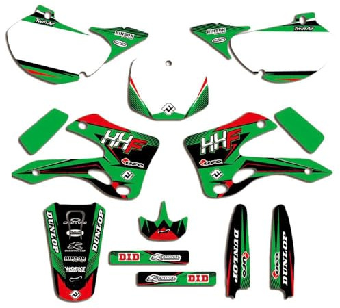 ENARUI Dekor Aufkleber für Kawasaki KX 125 250 KX250 KX125 1999-2002